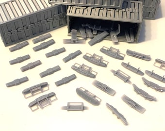 Gaslands Container Full of Cop Mods! Lights & Rams