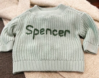 Personalised cotton knit jumper size 00