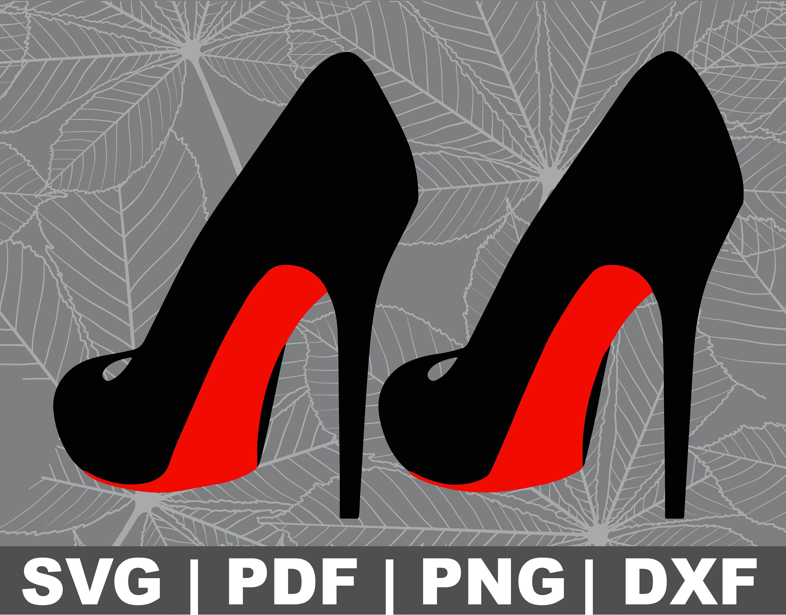red bottom heels drawing