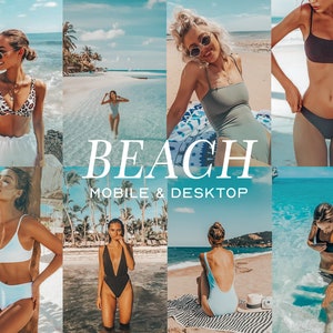 17 Lightroom Presets For Beach, Vsco Filters, Instagram Stories Filter, Mobile/ Desktop/Iphone Summer Lifestyle Photo Filters