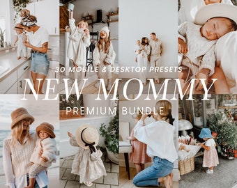 30 preimpostazioni Lightroom per dispositivi mobili Mommy Blogger, preimpostazioni Warm Kids, preimpostazioni Lightroom per blogger, filtri fotografici Instagram, preimpostazioni Natural Mother