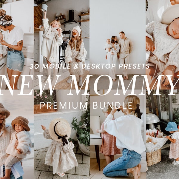 30 Mama Blogger mobiele Lightroom-presets, warme kinderpresets, Lightroom-preset voor bloggers, Instagram-fotofilters, natuurlijke moederpresets