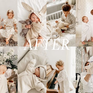 44 Baby Blogger Mobile Lightroom Presets, Warm Kids Presets, Lightroom Preset For Bloggers, Instagram Photo Filters, Natural Mother Presets image 3