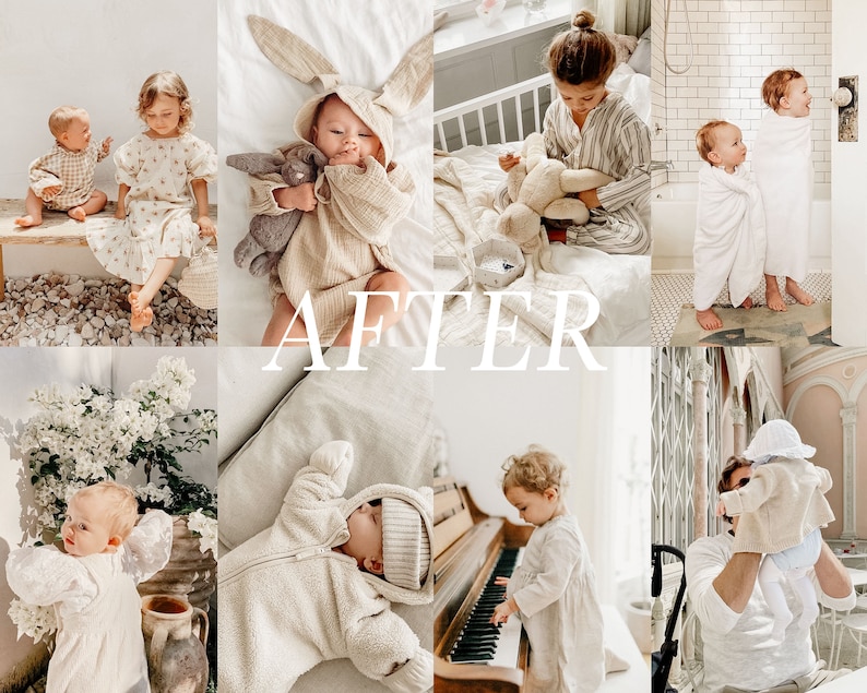 44 Baby Blogger Mobile Lightroom Presets, Warme Kinder Presets, Lightroom Preset für Blogger, Instagram Fotofilter, Natürliche Mutter Presets Bild 3