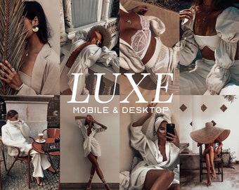 15 LUXE Dark Mobile & Desktop Lightroom Presets, Best Presets, Cinematic Wedding Presets, Portrait Family Travel Aesthetic Caramel Presets