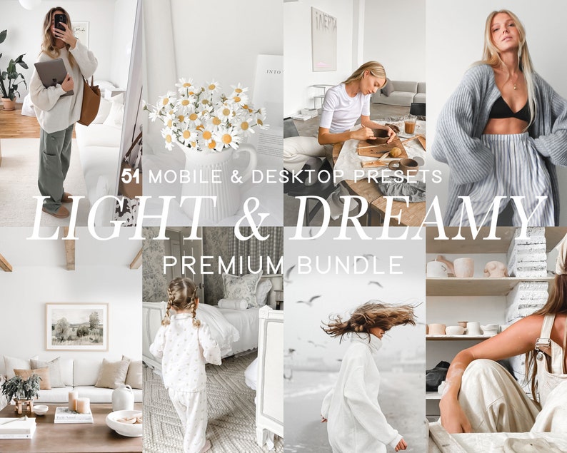 51 LIGHTROOM Presets, Bright Preset, Mobile Lightroom Preset, Instagram Filter, White Light Airy, Desktop Preset, Blogger Indoor Photo, Home Bild 1