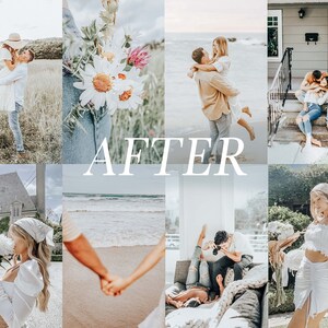 12 ajustes preestablecidos de LIGHTROOM móvil, ajuste preestablecido cálido, blogger de ajustes preestablecidos de escritorio, ajuste preestablecido de Lightroom ligero aireado, Instagram brillante, filtros VSCO imagen 4