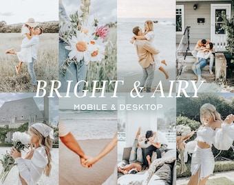 12 mobiele LIGHTROOM-presets, warme preset, desktoppresets Blogger, Airy Light Lightroom-preset, Bright Instagram, VSCO-filters