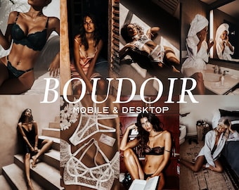 9 BOUDOIR Mobile & Desktop Lightroom Presets, Best Presets, Cinematic Wedding Presets, Portrait Moody Aesthetic Instagram Presets