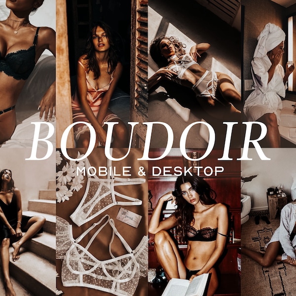 9 BOUDOIR Mobile & Desktop Lightroom Presets, Best Presets, Cinematic Wedding Presets, Portrait Moody Aesthetic Instagram Presets