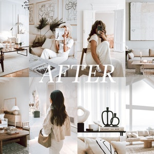 16 INTERIOR Professional Bright Home Real Estate Lightroom Presets, Clean White Indoor Presets Premium Photography Editing Tools image 5