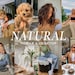 12 Natural Filter Presets, Natural Aesthetic No Filter Lightroom, Desktop Phone Filters, Vsco Clean Preset 