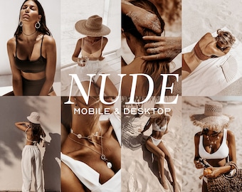 12 NUDE Mobile Desktop Lightroom Presets, Boudoir Presets, Warm Bright Presets, Dark Indoor Presets, Moody Presets Wedding Cinematic Presets