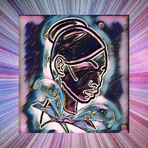 Sonhos do que deveria ser, cartão postal feminista moderno 4x6, desenhado à mão e digitalizado