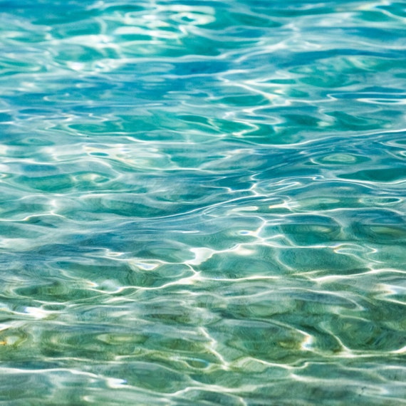 Pastel Blue Sea, Beautiful Digital Instant Down Load, Wall