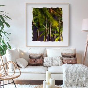 Dancing Palm Trees at night &#39; Impressionist photography &#39;