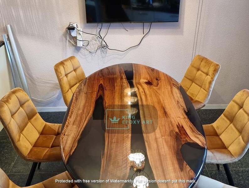 10 Best Epoxy Table Top For Home & Office 9 Epoxy River Table Top