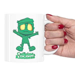 Amumu Caffeine & Kindness funny mug League of Legends funny coffee mug gaming Arcane lol gift white mug, cute mug  LOL Player Mug, LOL Mug