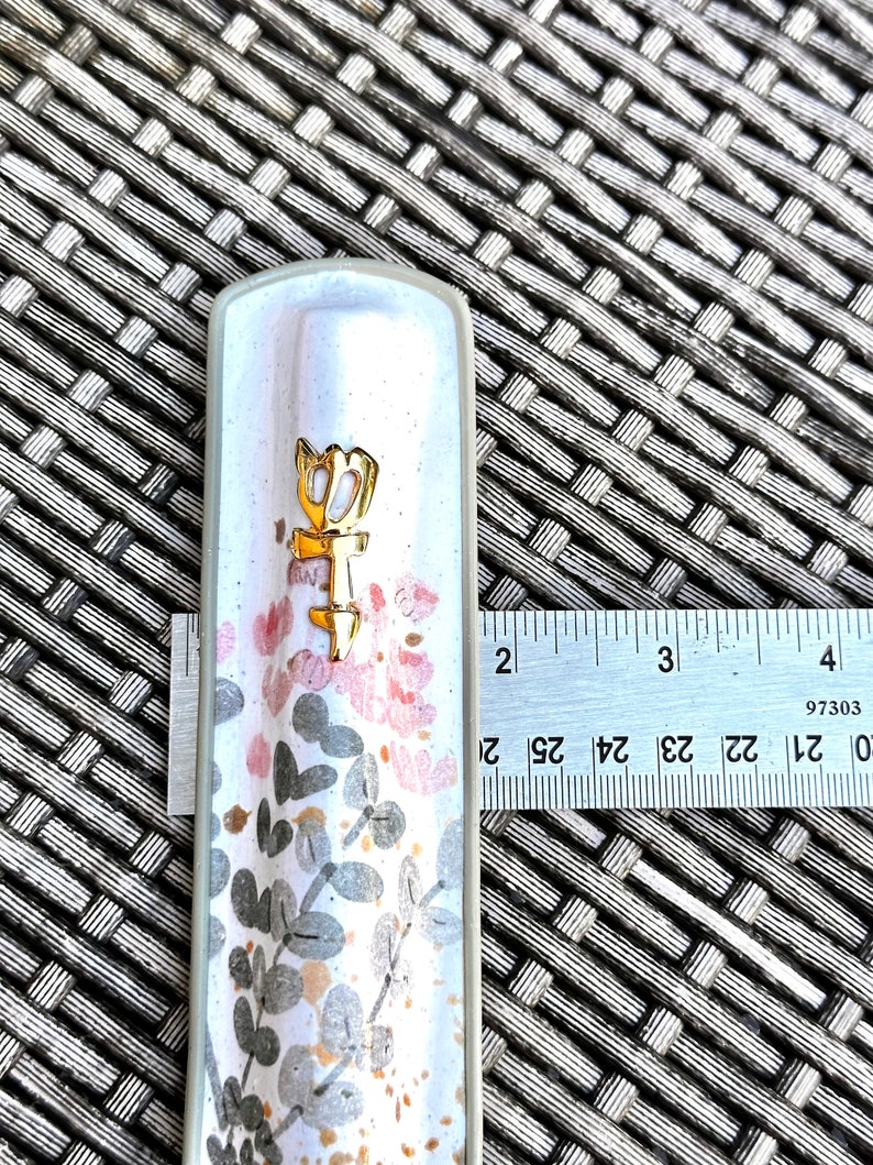 Mixed Media Floral Mezuzah, Polymer Mezuzah, Mezuzah Case, Jewish Home, Jewish Wedding, Jewish