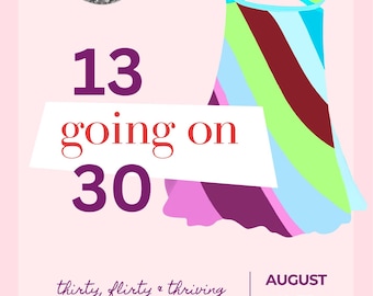 13 Going on 30 Birthday Invitation | Template