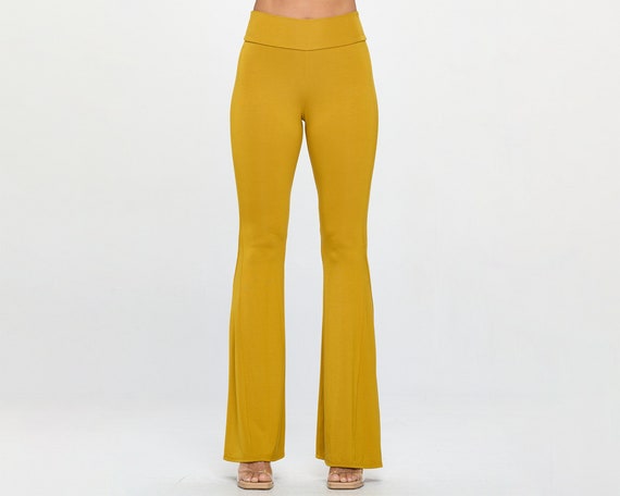 Flared Pants for Girls Bohemian Flare Pants Stretch Leggings High Waist Flare Pants Festival Clothing Cotton Flared Pants Etsy Canada