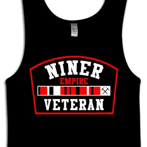 Niner Empire Veteran Black Tank Top (New) 49ers Edition