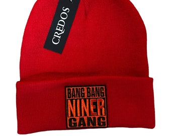 Bang Bang Niner Gang Red Beanie