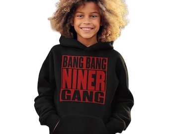 Kids Bang Bang Niner Gang Black Hoodie (LIMITED EDITION) San Francisco Edition