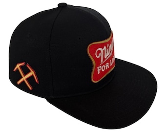 Gorra de béisbol negra con cierre ajustable Niner For Life