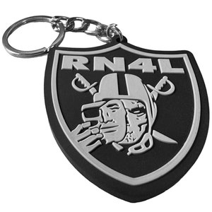 RN4L Skull Rubber KeyChain