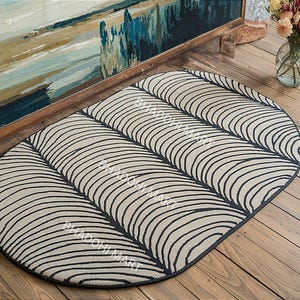 Oval Shaped Multi Colored Hand Tufted Rug From 100% Wool For Living Room | Bedroom | Dinning Room, Perfect For Adding Elegance To Any Room.