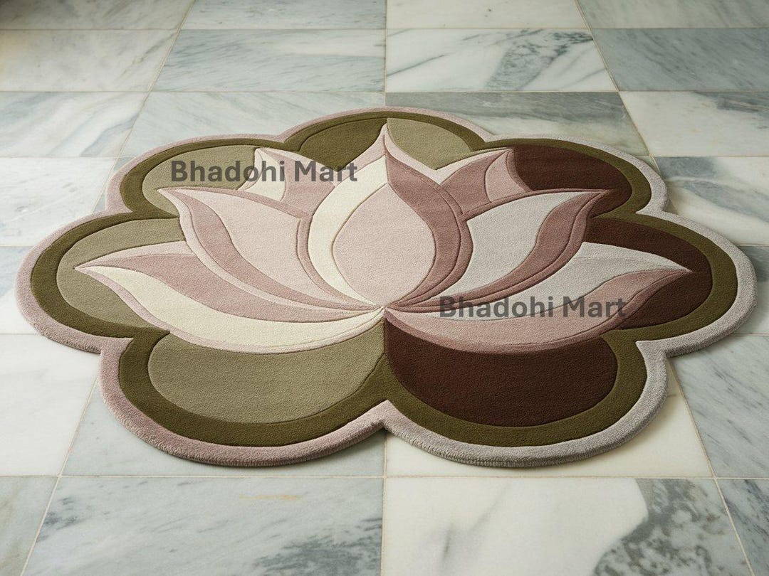 Modern Rug Lotus Rug Lotus Hand Tufted Rug From 100% Wool for Living Room | Bedroom ...