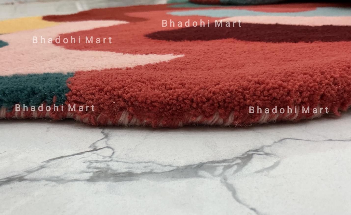 Hand-tufted Wool Area Rug – Modern Abstract Design, Custom Sizes - Etsy