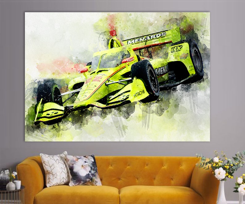 Simon Pagenaud Canvas Print IndyCar Wall Art IndyCar Fan | Etsy