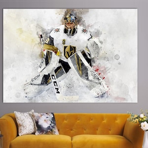 Marc-Andre Fleury Leinwanddruck, Marc-Andre Fleury Fan Geschenk, Hockey Wandkunst, Hockey Fan Geschenk, Marc-Andre Fleury Bild, Hockeyspieler Kunst