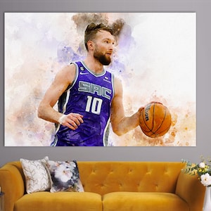 Domantas Sabonis Canvas Print, Domantas Sabonis Canvas Art, Basketball Fan Gift, Basketball Room Decor, Domantas Sabonis Poster