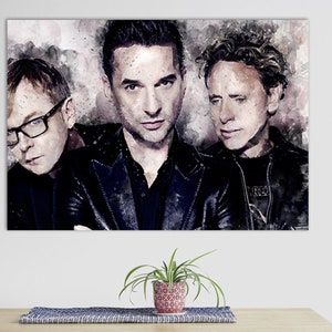 Depeche Mode Canvas Print, Depeche Mode Room Decor, Canvas Wall Art, Depeche Mode Fan Gift, Depeche Mode Poster, Dave Gahan Fan Gift
