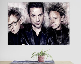 Depeche Mode Canvas Print, Depeche Mode Room Decor, Canvas Wall Art, Depeche Mode Fan Gift, Depeche Mode Poster, Dave Gahan Fan Gift