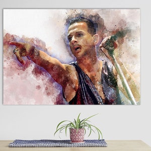 Dave Gahan Canvas Print, Depeche Mode Room Decor, Canvas WallArt, Depeche Mode Fan Gift, Dave Gahan Picture, Dave Gahan Fan Gift