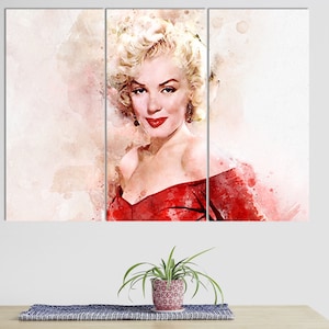 Marilyn Monroe Canvas Print, Marilyn Monroe Room Decor, Canvas Wall Art, Marilyn Monroe Fan Gift, Music Wall Art, Marilyn Monroe Picture