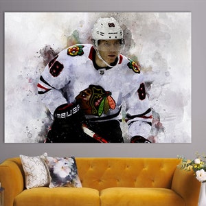 Patrick Kane canvasafdruk, Patrick Kane fan cadeau, hockey muurkunst, hockey fan cadeau, Patrick Kane poster, hockeyfan aanwezig