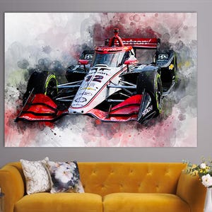 Will Power Canvas Print, IndyCar Wall Art, Canvas Wall Art, IndyCar Fan Gift, Racing Room Decor, Will Power Fan Gift, Will Power Picture