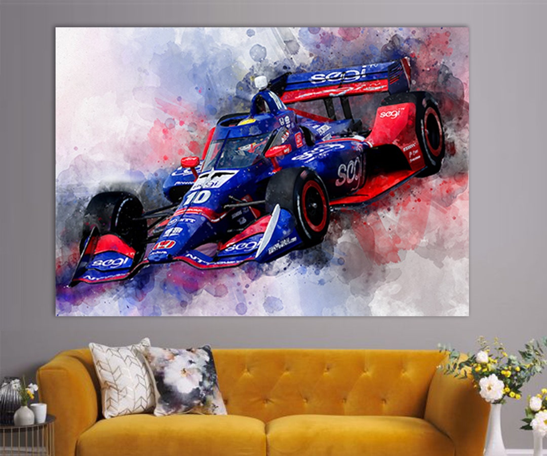 Alex Palou Canvas Print, IndyCar Wall Art, Canvas Wall Art, IndyCar Fan