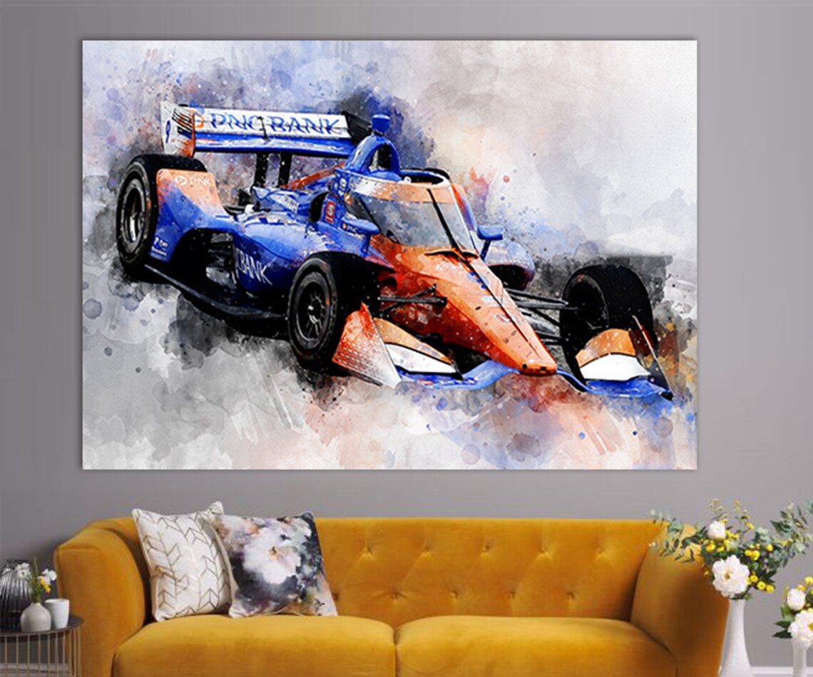 Scott Dixon Canvas Print Indycar Wall Art Canvas Wall Art | Etsy