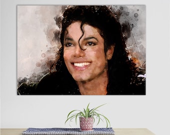 Michael Jackson Canvas Print, Michael Jackson Wall Art, Canvas Room Decor, Michael Jackson Fan Gift, Music Wall Art, Michael Jackson Poster