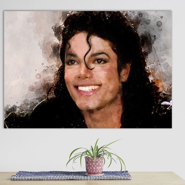 Michael Jackson Canvas Print, Michael Jackson Wall Art, Canvas Room Decor, Michael Jackson Fan Gift, Music Wall Art, Michael Jackson Poster
