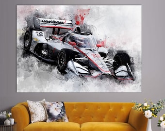 Will Power Canvas Print, IndyCar Wall Art, Canvas Wall Art, IndyCar Fan Gift, Racing Room Decor, Will Power Fan Gift, Will Power Poster