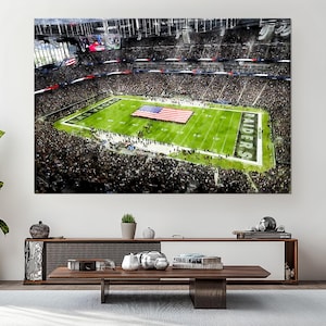 Allegiant Stadium Canvas Print, Las Vegas Raiders Stadium Artwork, Allegiant Stadium Wall Art, Raiders Fan Gift, Las Vegas Raiders Poster
