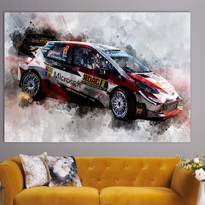 Ott Tänak Leinwanddruck, WRC Raumdekor, WRC Fan Geschenk, Kundgebungen Poster, Ott Tänak Fan Geschenk, Ott Tänak Poster, Ott Tänak Bild