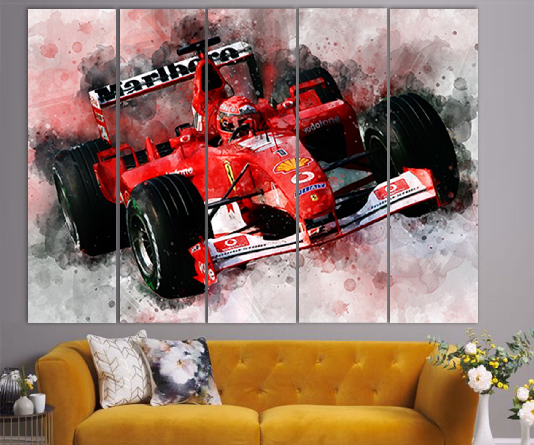 ミハエルシューマッハ フェラーリ 大型　直筆サイン シリアルナンバー入り 絵画 楽天市場】ミハエル シューマッハ フェラーリ Ferrari F1 248F1